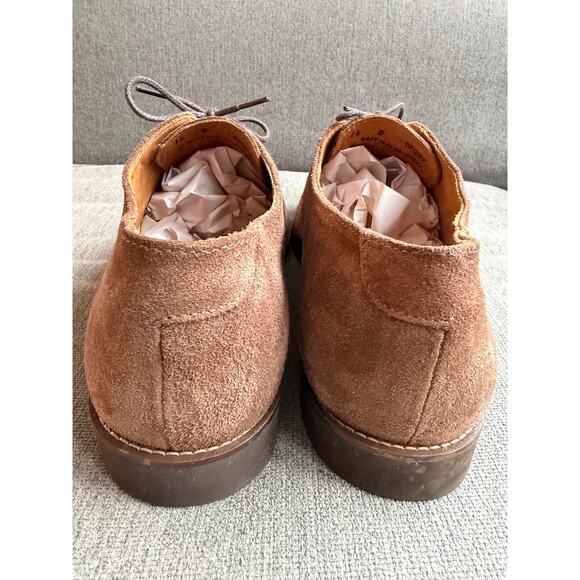 L.L. Bean Men\'s‎ Beige Leather Suede Oxford Shoes Sz 14 main image 6